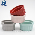 Atacado de cores misturadas cerâmica bolo Ramekin